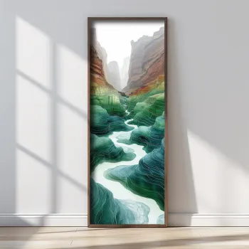 Tablou decorativ, FAH084-150, MDF, Lemn masiv, Multicolor imagine