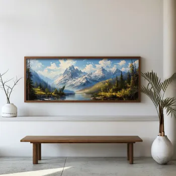 Tablou decorativ, FAH116-120, MDF, Lemn masiv, Multicolor imagine