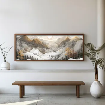 Tablou decorativ, FAH139-120, MDF, Lemn masiv, Multicolor imagine