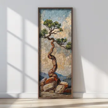 Tablou decorativ, FAH187-150, MDF, Lemn masiv, Multicolor imagine