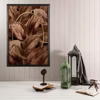 Tablou decorativ, Fall XL, Lemn, Lemn, Multicolor imagine