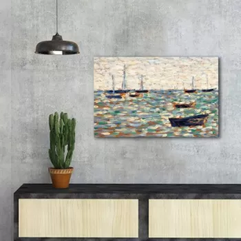 Tablou decorativ, FAMOUSART-015, Canvas, Dimensiune: 45 x 70 cm, Multicolor imagine
