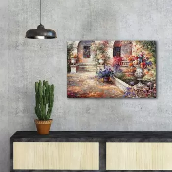 Tablou decorativ, FAMOUSART-018, Canvas, Dimensiune: 45 x 70 cm, Multicolor imagine