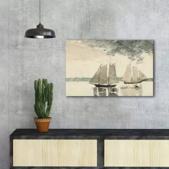 Tablou decorativ, FAMOUSART-022, Canvas, Dimensiune: 45 x 70 cm, Multicolor imagine