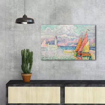 Tablou decorativ, FAMOUSART-032, Canvas, Dimensiune: 45 x 70 cm, Multicolor imagine