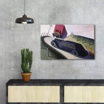 Tablou decorativ, FAMOUSART-037, Canvas, Dimensiune: 45 x 70 cm, Multicolor imagine