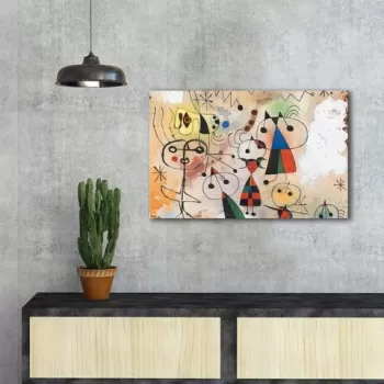 Tablou decorativ, FAMOUSART-041, Canvas, Dimensiune: 45 x 70 cm, Multicolor imagine