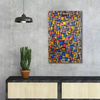 Tablou decorativ, FAMOUSART-049, Canvas, Dimensiune: 45 x 70 cm, Multicolor imagine