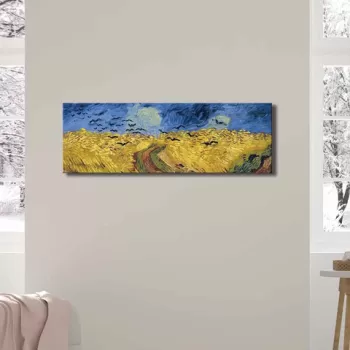 Tablou decorativ, FAMOUSART-05, Canvas, 30 x 90 cm, Multicolor imagine