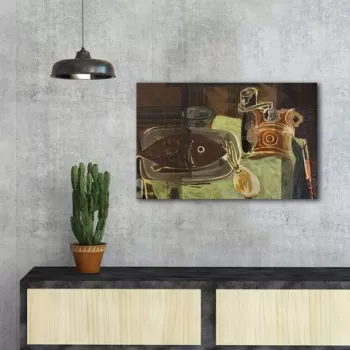 Tablou decorativ, FAMOUSART-054, Canvas, Dimensiune: 45 x 70 cm, Multicolor imagine