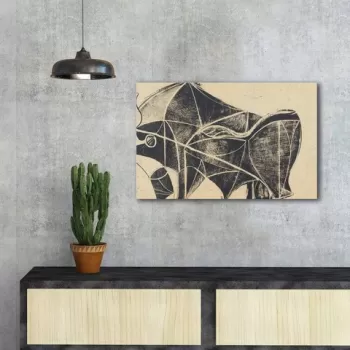 Tablou decorativ, FAMOUSART-055, Canvas, Dimensiune: 45 x 70 cm, Multicolor imagine