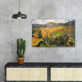 Tablou decorativ, FAMOUSART-057, Canvas, Dimensiune: 45 x 70 cm, Multicolor imagine