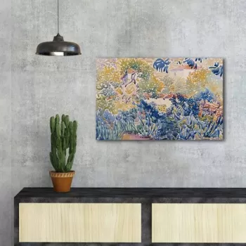 Tablou decorativ, FAMOUSART-067, Canvas, Dimensiune: 45 x 70 cm, Multicolor imagine