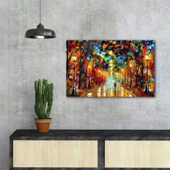 Tablou decorativ, FAMOUSART-073, Canvas, Dimensiune: 45 x 70 cm, Multicolor imagine