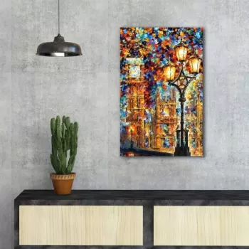 Tablou decorativ, FAMOUSART-074, Canvas, Dimensiune: 45 x 70 cm, Multicolor imagine