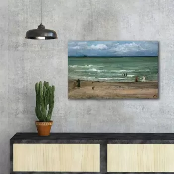 Tablou decorativ, FAMOUSART-077, Canvas, Dimensiune: 45 x 70 cm, Multicolor imagine