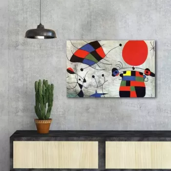 Tablou decorativ, FAMOUSART-078, Canvas, Dimensiune: 45 x 70 cm, Multicolor imagine