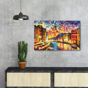 Tablou decorativ, FAMOUSART-081, Canvas, Dimensiune: 45 x 70 cm, Multicolor imagine