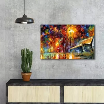 Tablou decorativ, FAMOUSART-082, Canvas, Dimensiune: 45 x 70 cm, Multicolor imagine