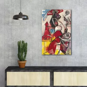 Tablou decorativ, FAMOUSART-085, Canvas, Dimensiune: 45 x 70 cm, Multicolor imagine