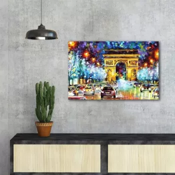 Tablou decorativ, FAMOUSART-090, Canvas, Dimensiune: 45 x 70 cm, Multicolor imagine