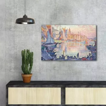 Tablou decorativ, FAMOUSART-094, Canvas, Dimensiune: 45 x 70 cm, Multicolor imagine