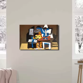 Tablou decorativ, FAMOUSART-10, Canvas, Dimensiune: 45 x 70 cm, Multicolor imagine