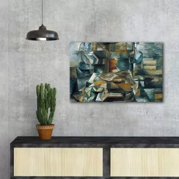 Tablou decorativ, FAMOUSART-105, Canvas, Dimensiune: 45 x 70 cm, Multicolor imagine