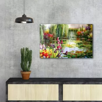 Tablou decorativ, FAMOUSART-116, Canvas, Dimensiune: 45 x 70 cm, Multicolor imagine