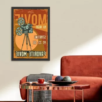 Tablou decorativ, Favorite Movie (35 x 45), MDF , Polistiren, Multicolor imagine