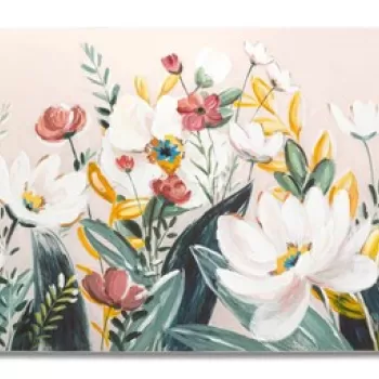 Tablou decorativ, Florville, Mauro Ferretti, 60 x 120 cm, canvas imprimat si pictat/lemn de pin, multicolor imagine