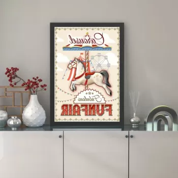 Tablou decorativ, Funfair (40 x 55), MDF , Polistiren, Multicolor imagine