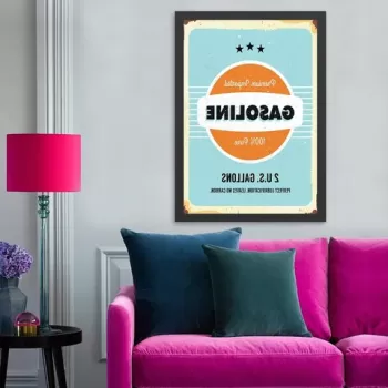 Tablou decorativ, Gasoline (40 x 55), MDF , Polistiren, Multicolor imagine