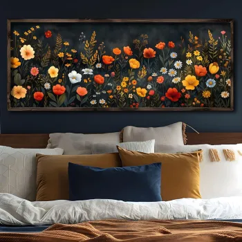 Tablou decorativ, GE009-S, Lemn, Multicolor imagine