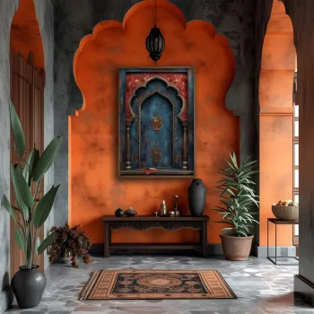Tablou decorativ, GE116-L, Lemn, Multicolor imagine