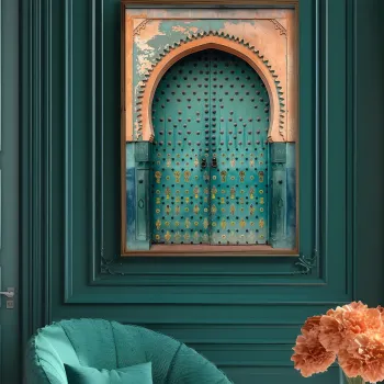 Tablou decorativ, GE125-L, Lemn, Multicolor imagine