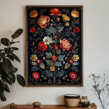 Tablou decorativ, GE211-L, Lemn, Multicolor imagine