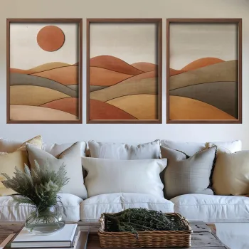 Tablou decorativ, GE285-L, MDF, Lemn, Multicolor imagine
