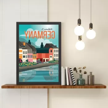 Tablou decorativ, Germany (55 x 75), MDF , Polistiren, Multicolor imagine