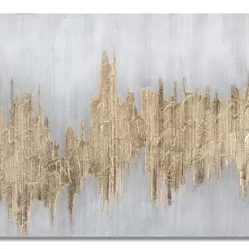 Tablou decorativ Goldage, Mauro Ferretti, 100x80 cm, canvas pictat manual, multicolor imagine