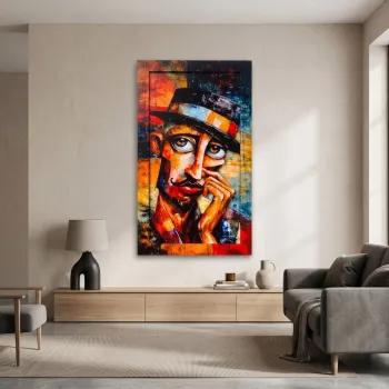 Tablou decorativ, Gusto, MDF, Dimensiuni: 40 x 68 cm, Multicolor imagine