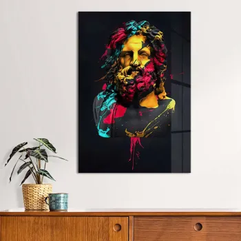 Tablou decorativ, Hhlzvh011, 30 x 40 cm, Multicolor imagine