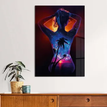 Tablou decorativ, Hhlzvh012, 30 x 40 cm, Multicolor imagine