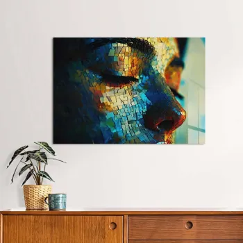 Tablou decorativ, Hhlzvh020, 30 x 40 cm, Multicolor imagine