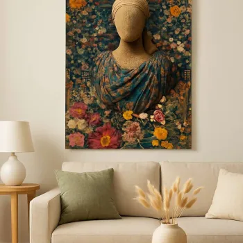 Tablou decorativ, Hm_Cnvs26-1-50x70, Cadru: 100% lemn (Grosime: 2 x 3 cm), Multicolor imagine
