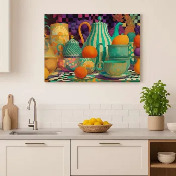 Tablou decorativ, Hm_Cnvs26-31-50x70, Cadru: 100% lemn (Grosime: 2 x 3 cm), Multicolor imagine