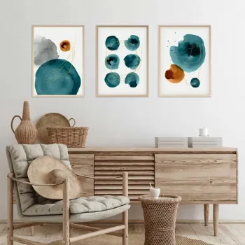 Tablou decorativ, Huhu117, MDF, Lemn masiv (Grosime: 2,5 cm, Multicolor imagine