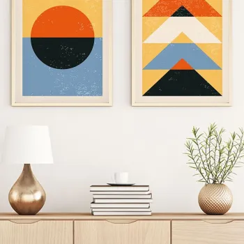 Tablou decorativ, Huhu16, MDF, Lemn masiv (Grosime: 2,5 cm, Multicolor imagine