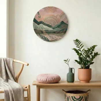 Tablou decorativ, Huhu1726, MDF, Dimensiune: 40 x 40 cm (1 bucata), Multicolor imagine