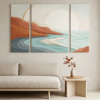 Tablou decorativ, Huhu2101, PANZA, Dimensiune: 90 x 90 cm (1 bucata), Multicolor imagine